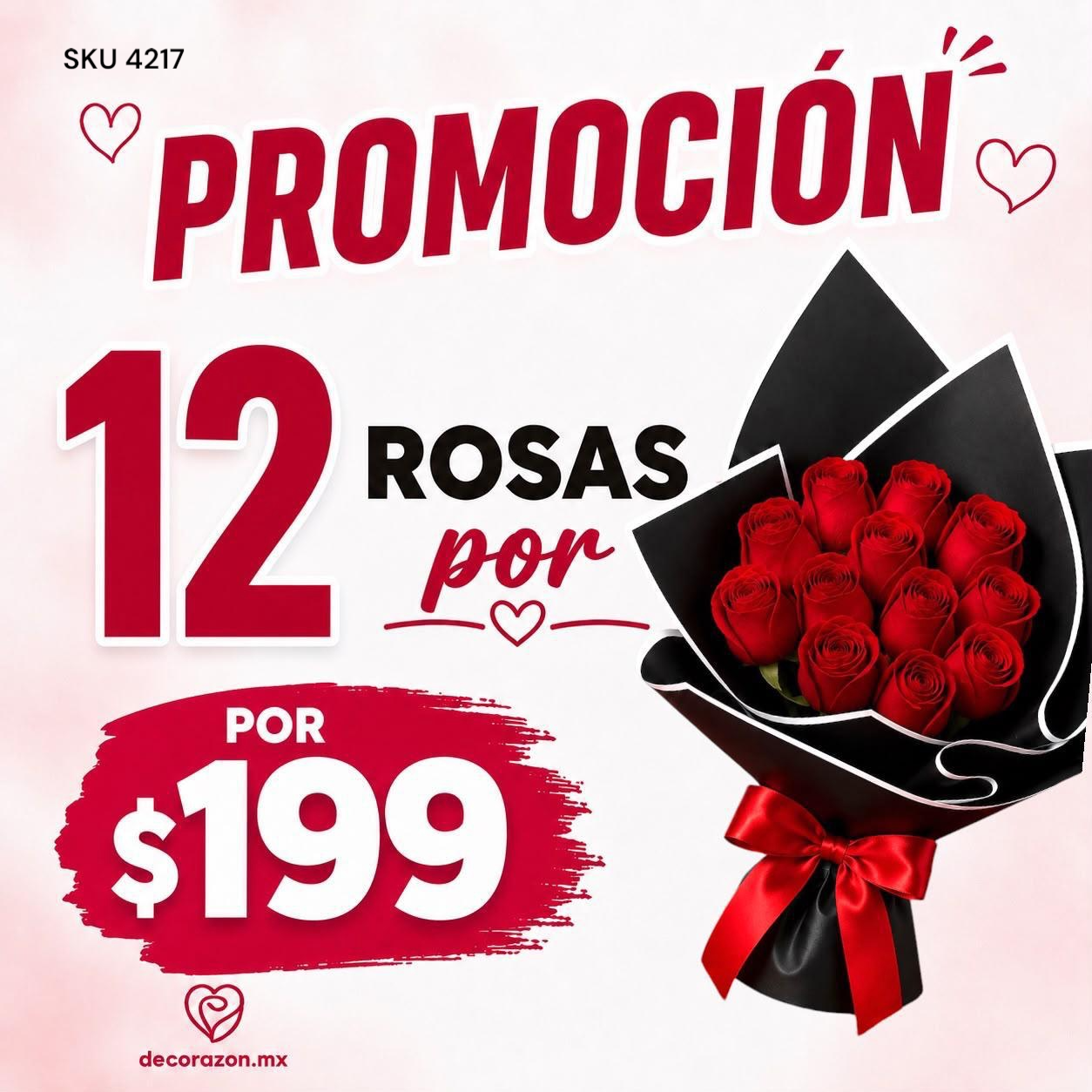 Promoción 12 rosas