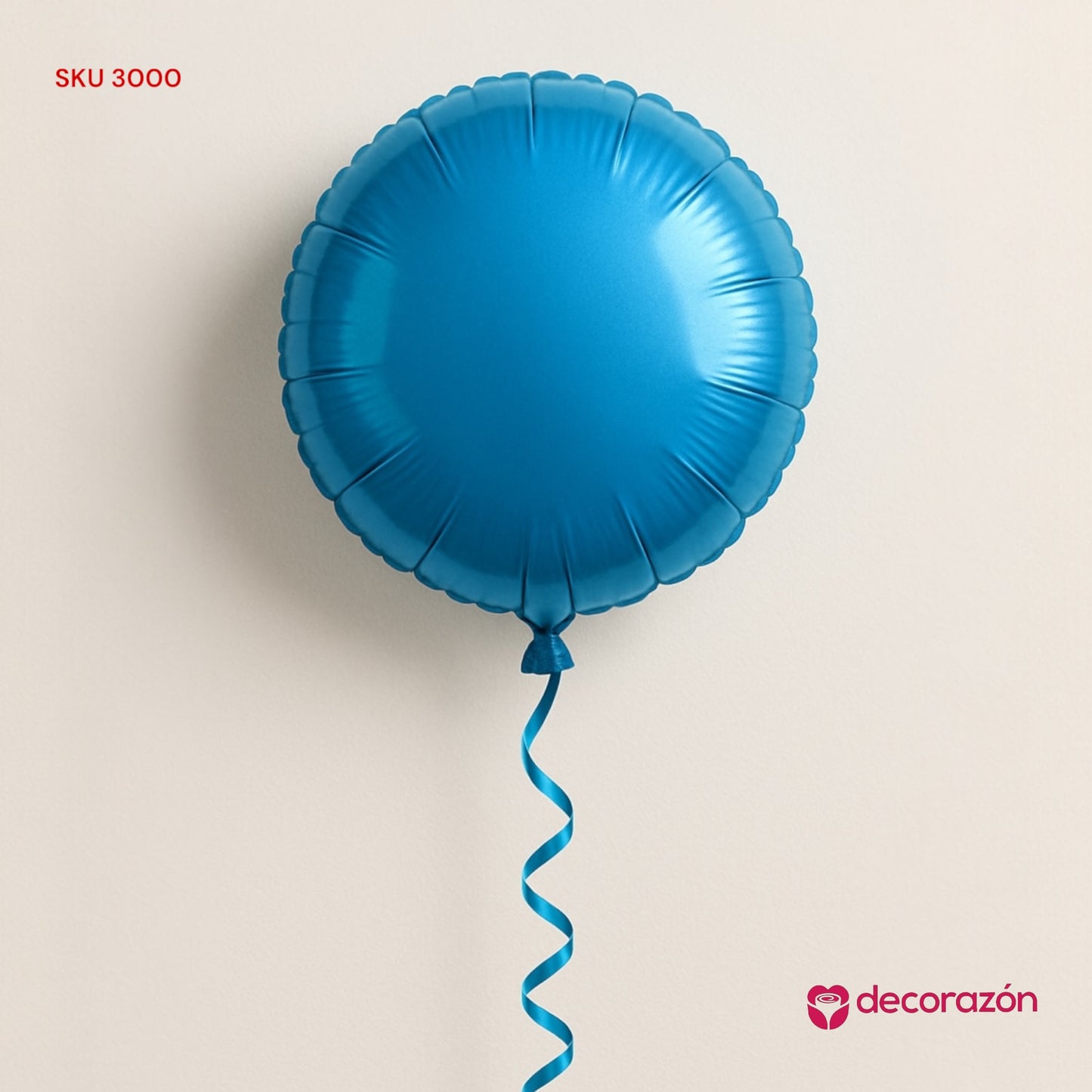 Globo metálico redondo 18’ Azul