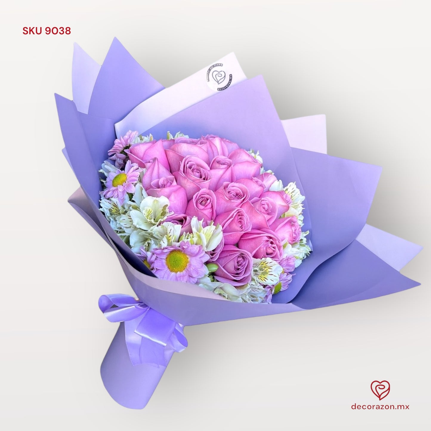 Ramo de 24 rosas Lila