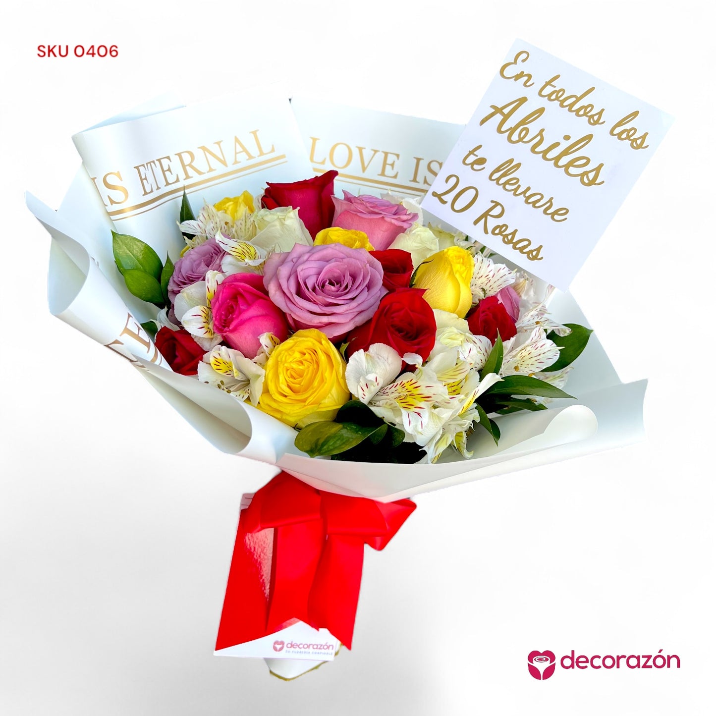 20 rosas de Abril colores