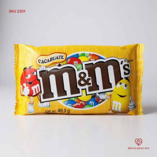 Chocolate m&m amarillo