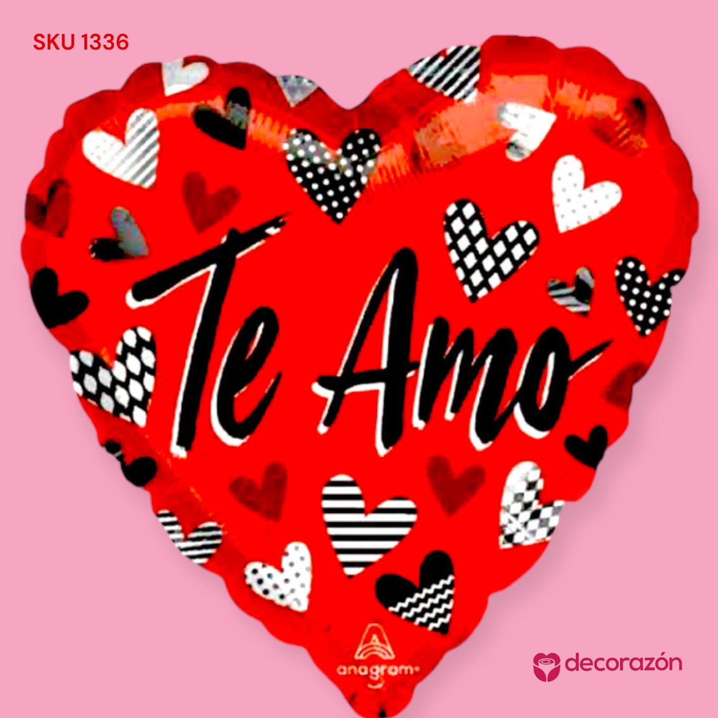 Globo con helio Motivo amor 18”