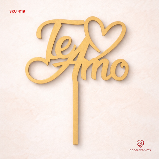 Topper Te Amo