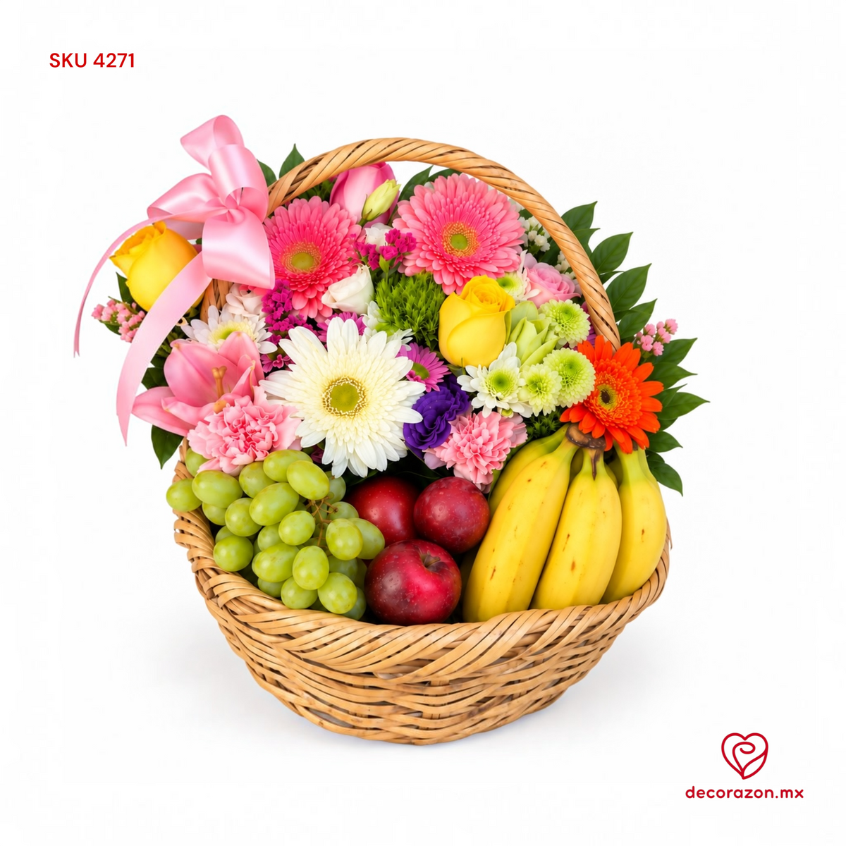 Canasta Floral Frutal