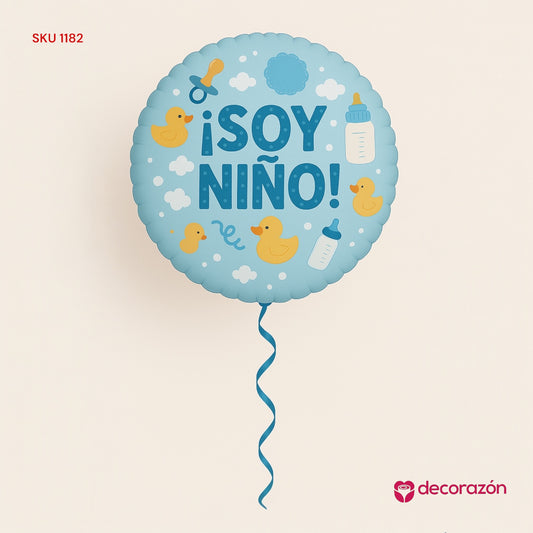 Globo 18’ con helio Soy niño