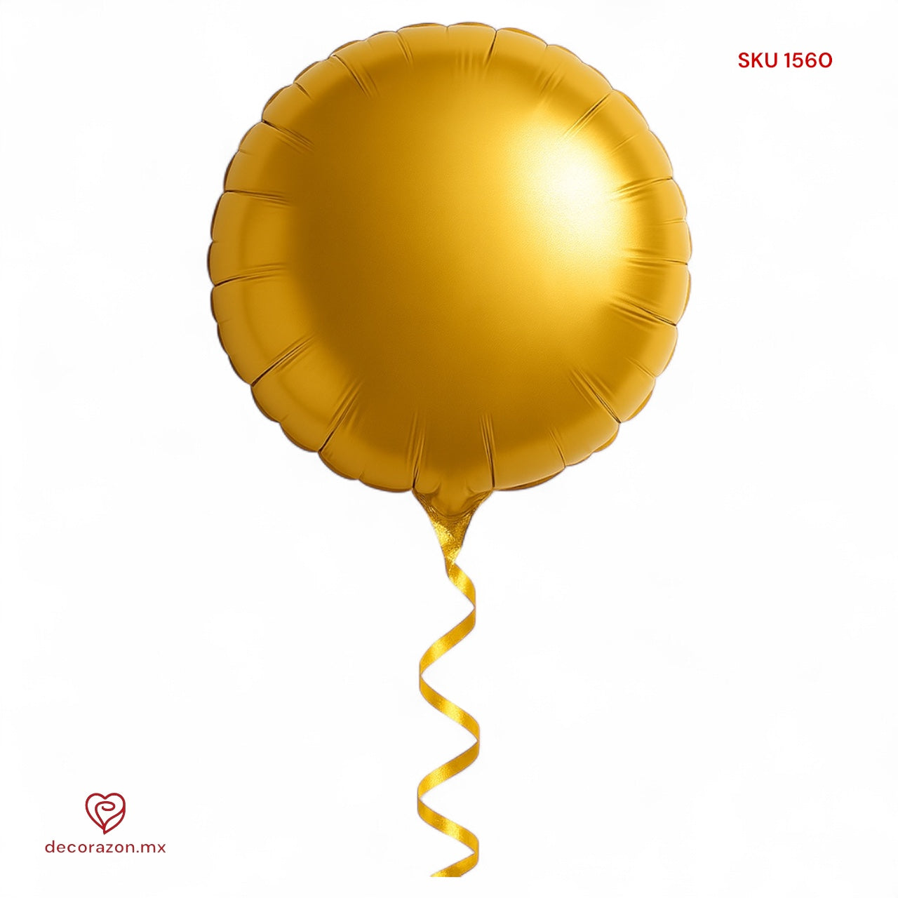 Globo metálico redondo 18’ Oro