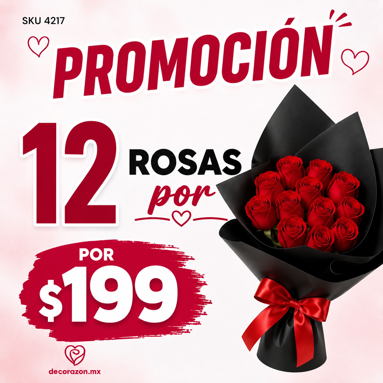 Promoción 12 rosas
