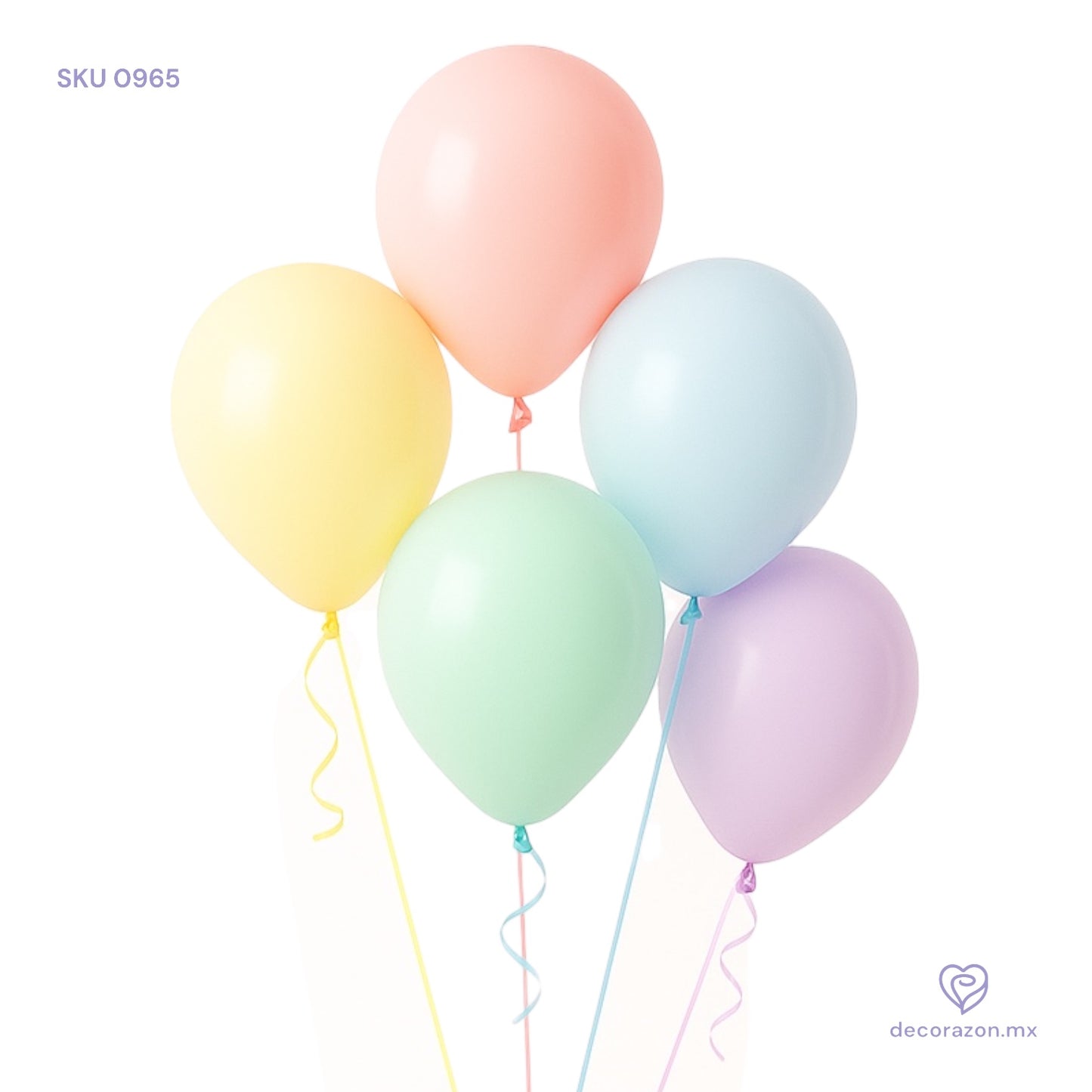 Ramillete 5 globos multicolor