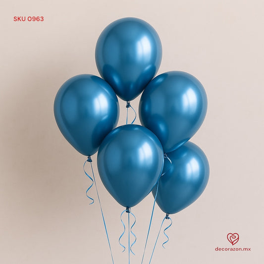 Ramillete 5 globos Azul
