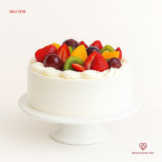 Pastel 3 leches con fruta