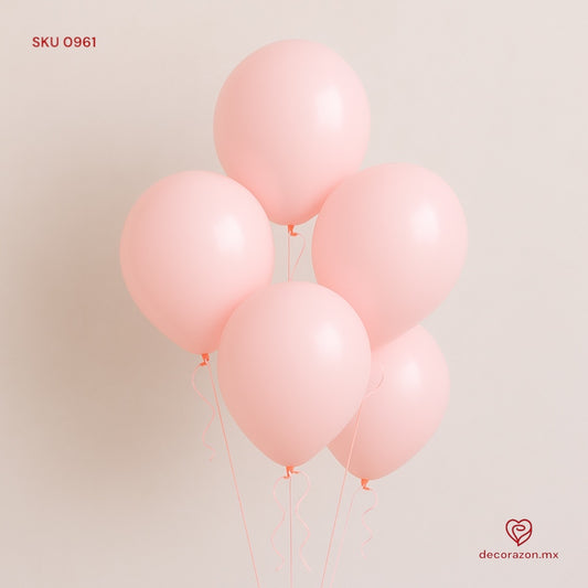 Ramillete de 5 globos rosas