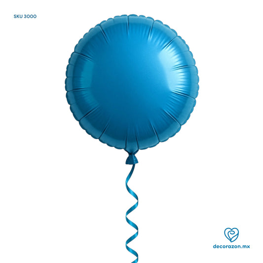 Globo metálico redondo 18’ Azul