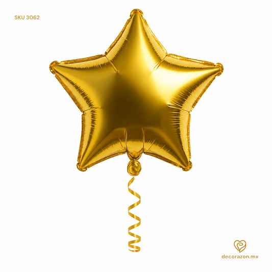 Globo Estrella 18’ Color Oro