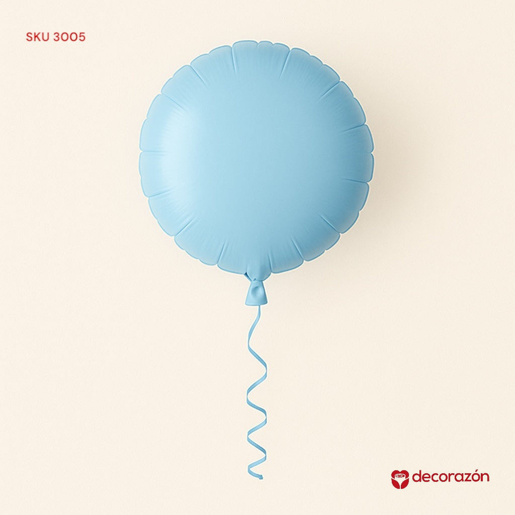 Globo redondo 18’ Azul cielo