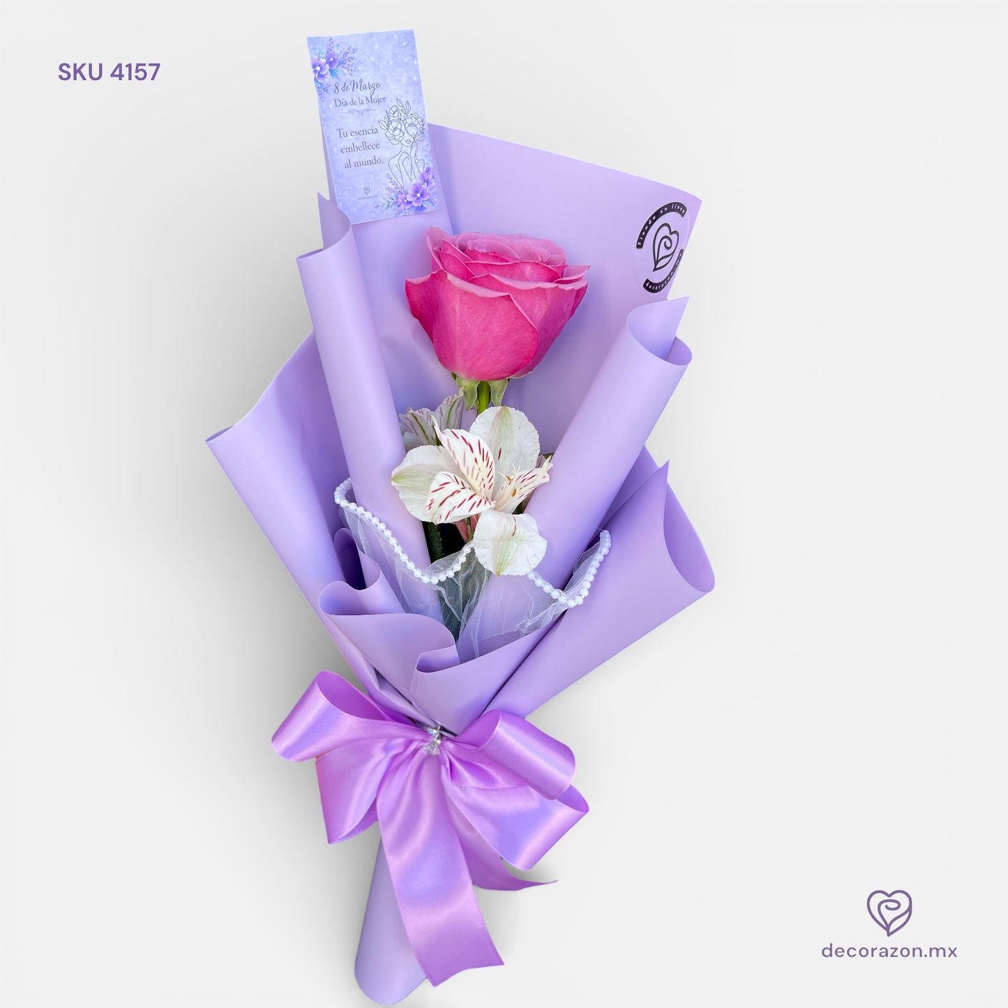 Rosa día de la mujer