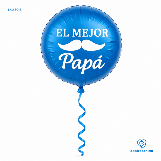Globo circular motivo día del Padre