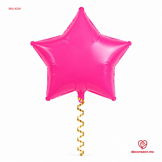 Globo estrella 22’ Rosa fuerte