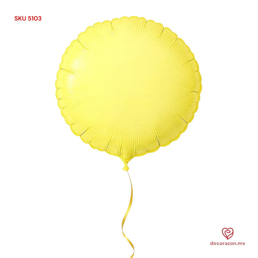 Globo redondo 18’ color amarillo