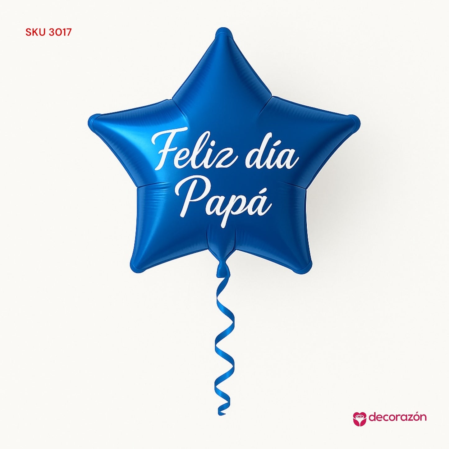 Globo estrella Azul 18’ Feliz día Papá