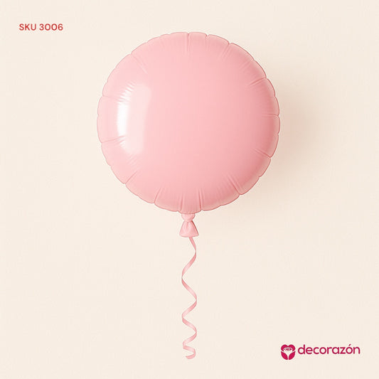 Globo redondo 18’ Rosa claro