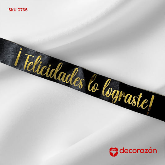 Listón Felicidades lo lograste